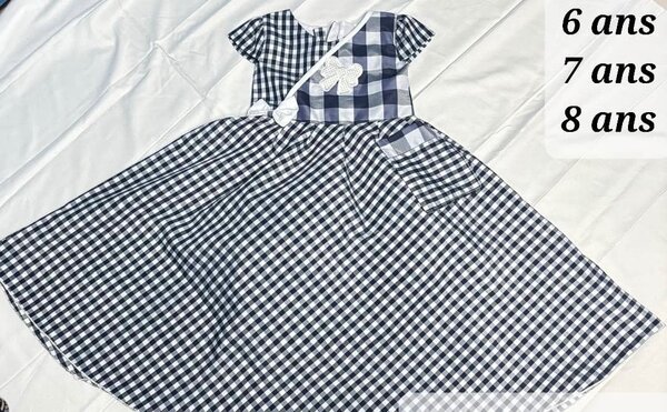 Robe d'école pour fille 6-8 an