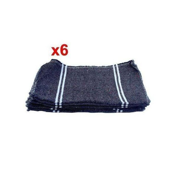 Lot De 6 Serpillères - Noir