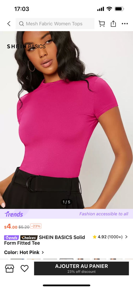 Top tendance pour femme