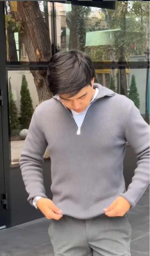 кофта серая мужская