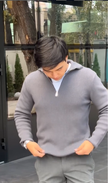 кофта серая мужская