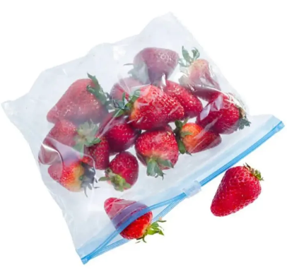 Pack Of 20 Freezer Bags, Smart Zip Lock Plastic Bags - Size Small 7.5 x 9 Inch