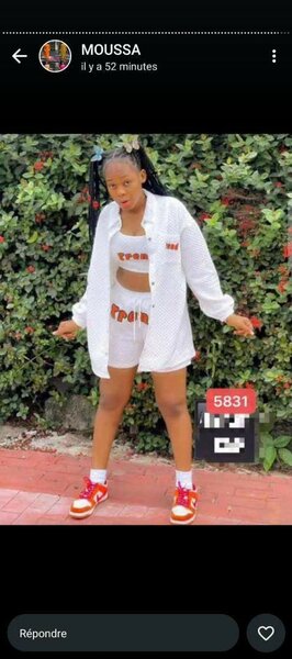 Ladies top and down available