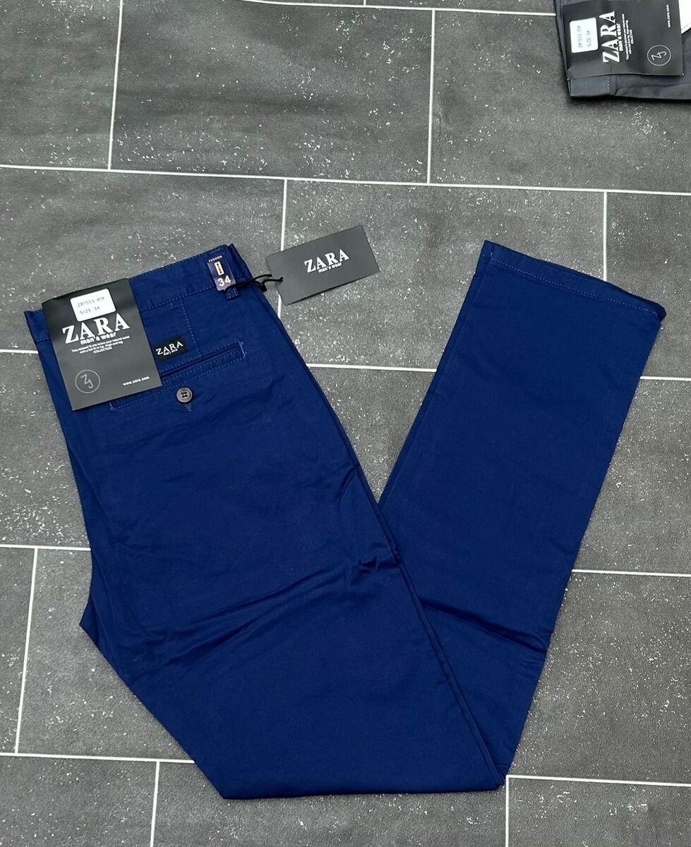 Pantalon bleu Zara élégant