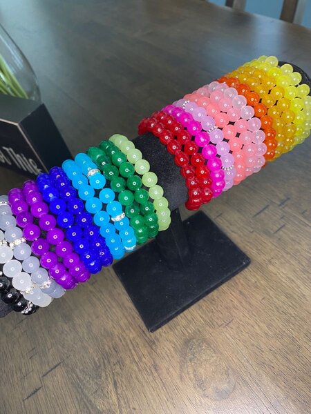 10 Bracelets en perles