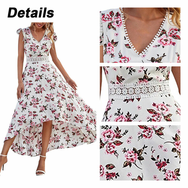 Robe longue à fleurs élégante