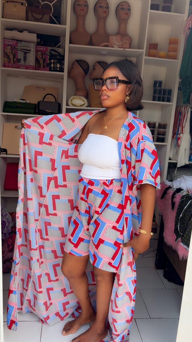 Kimono et Short Géométriques