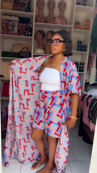 Kimono et Short Géométriques