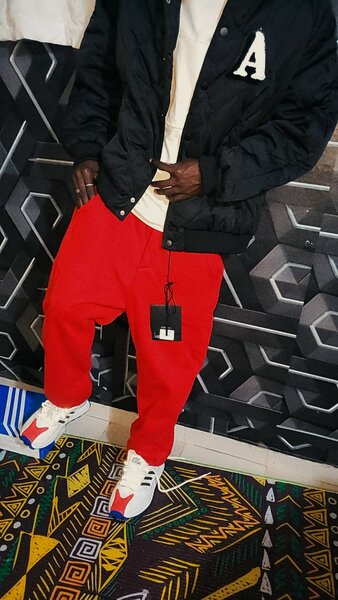 Pantalon de jogging rouge