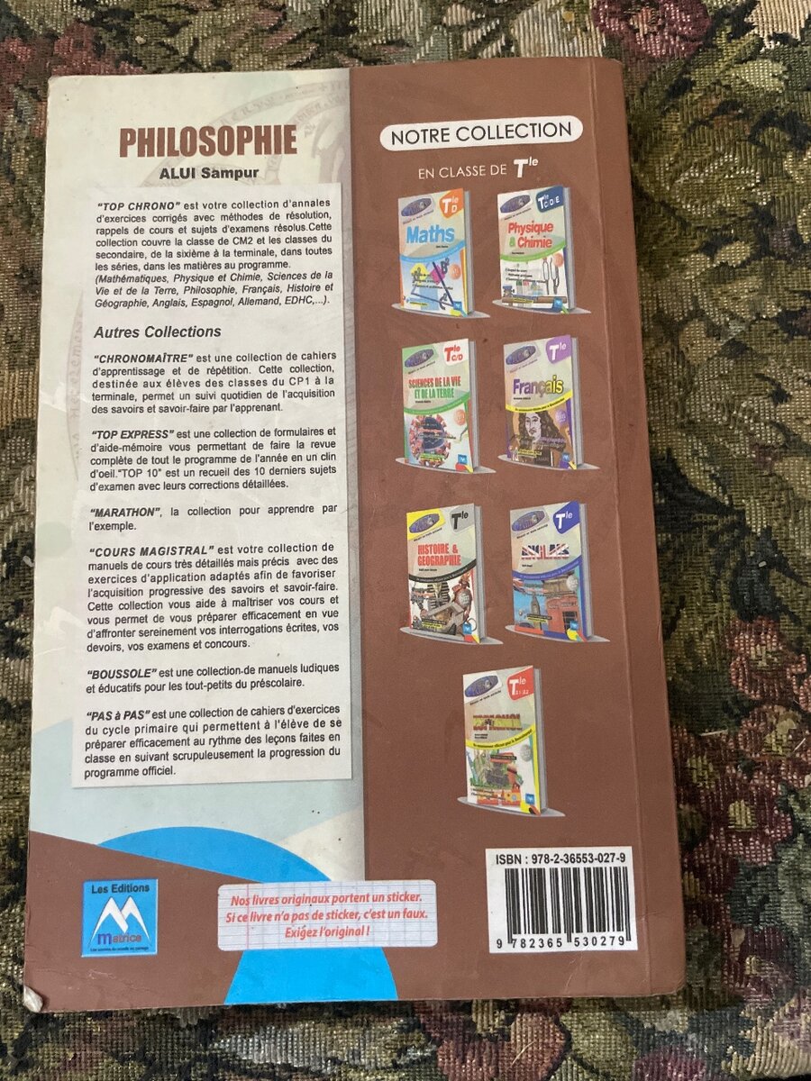 Manuel Philosophie Bac 2023