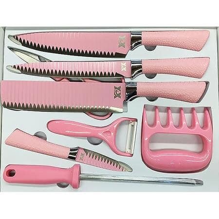 Kit de couteaux de barbecue en acier inoxydable, cadeau coupé au rasoir