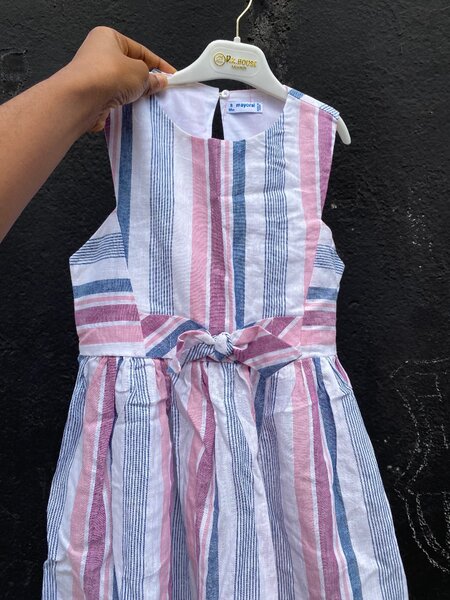 Robe d'été rayée pour filles