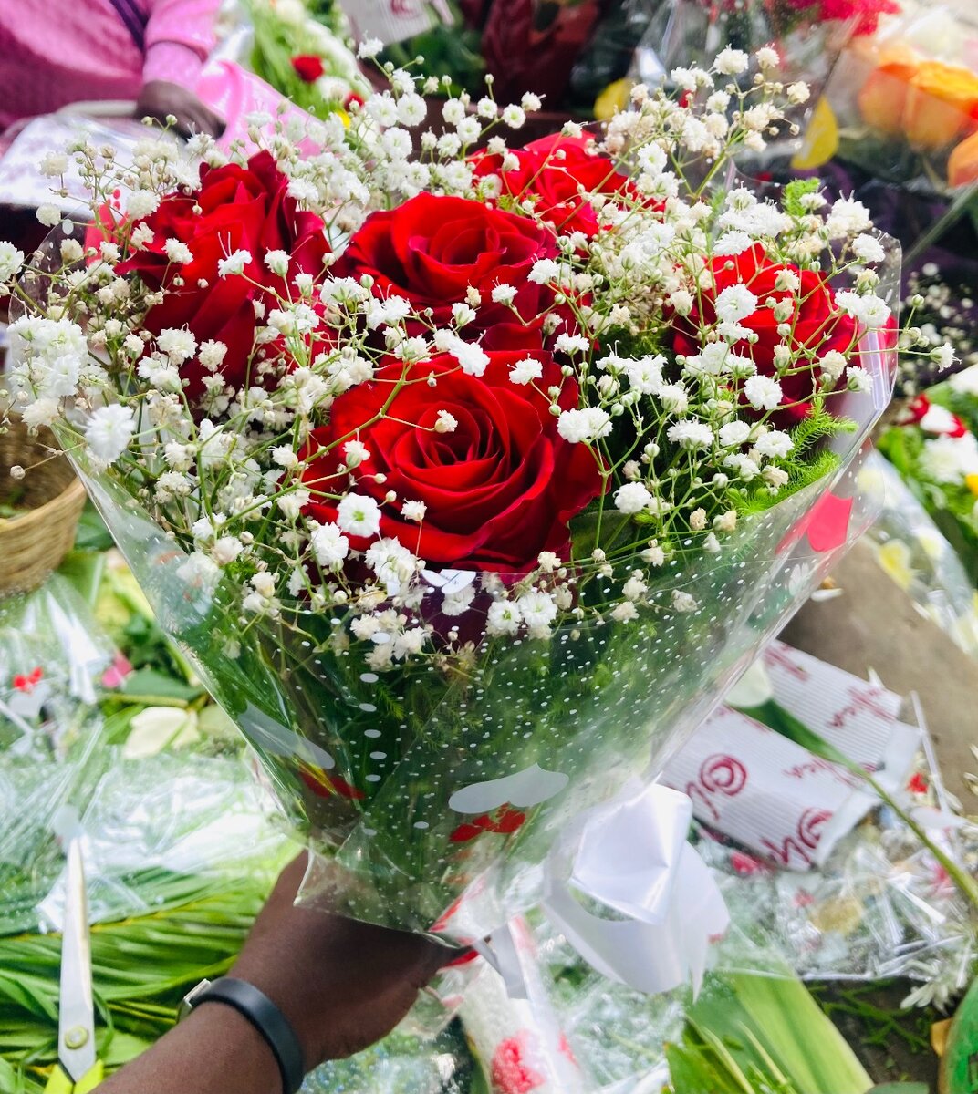 Bouquet de roses rouges