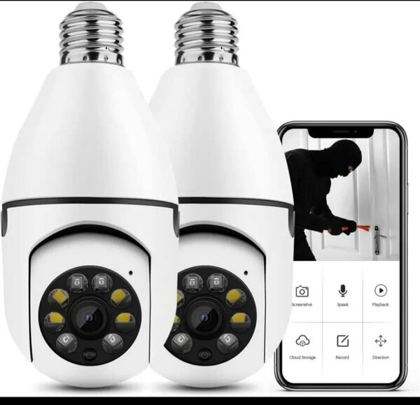 Caméra d'ampoule WiFi 360°