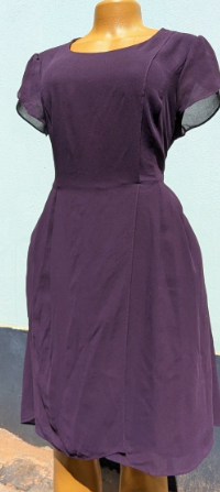 violet dress, size L