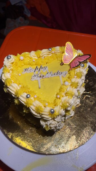 Gâteau d'anniversaire cœur