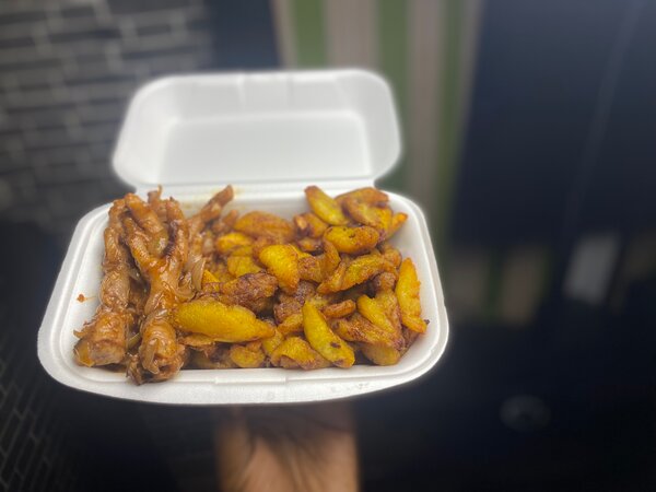 Plat d´alloco patte de poulet