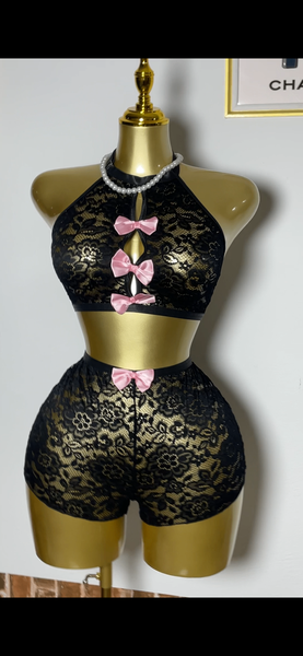 Ensemble lingerie dentelle noir