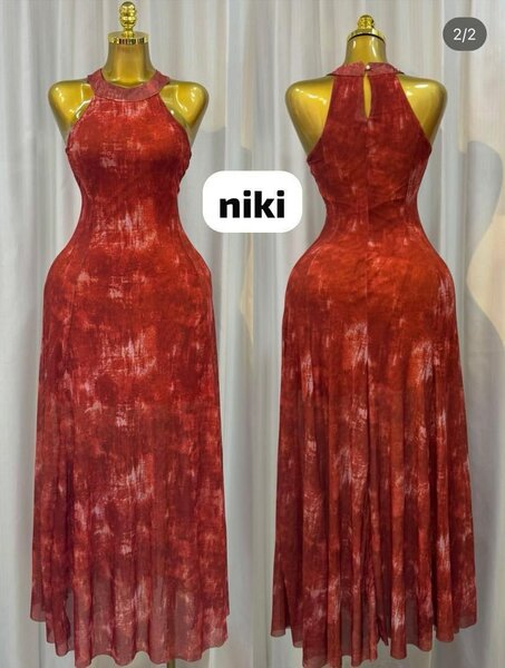 Robe élégante rouge dégradé