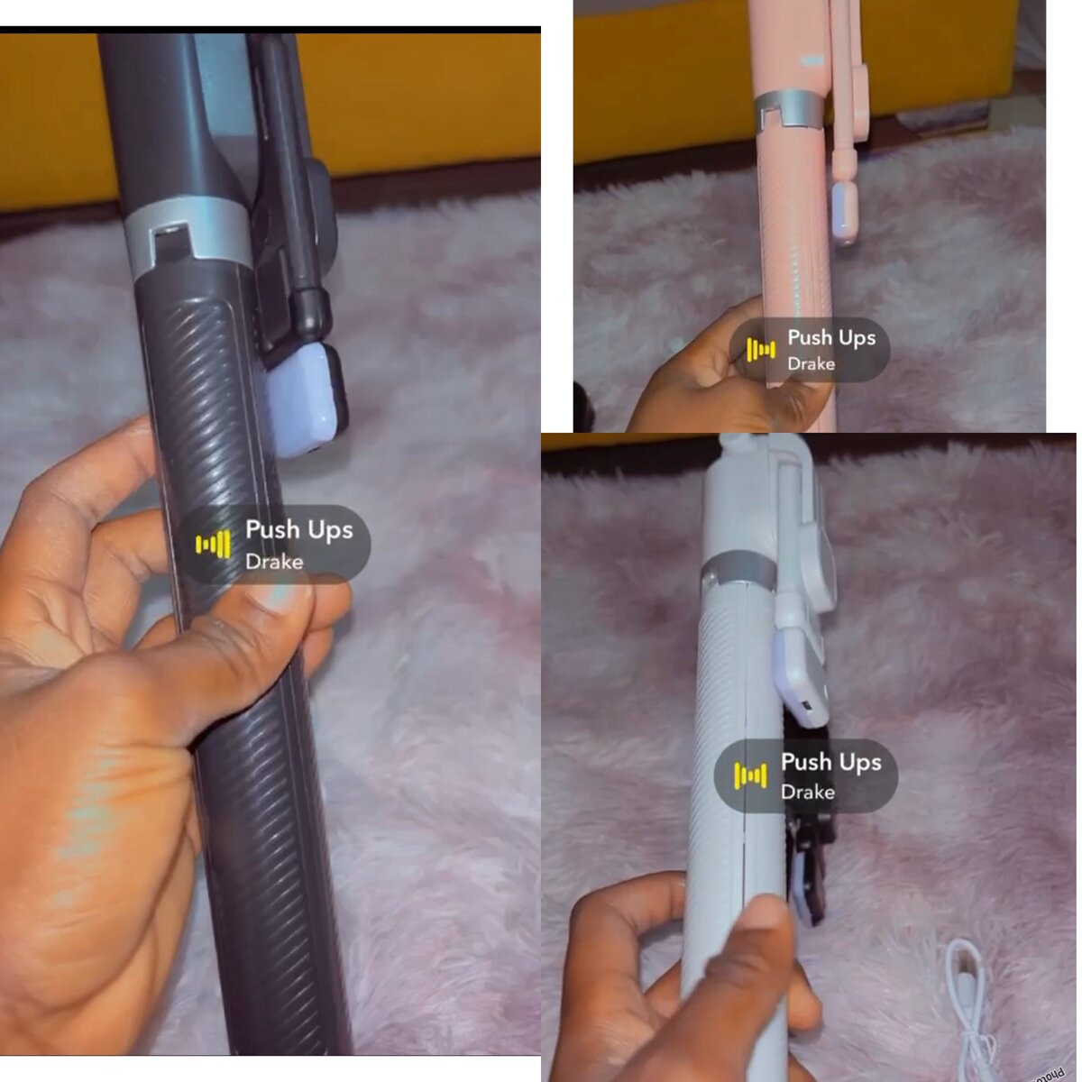 Support portable, 1M70 avec télécommande Bluetooth