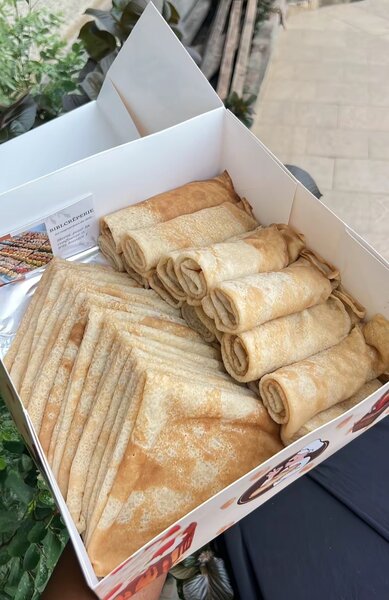 Crêpes à la vanille