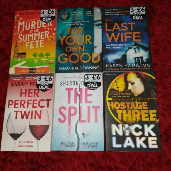 Thriller filled books