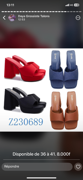 Talons posés
