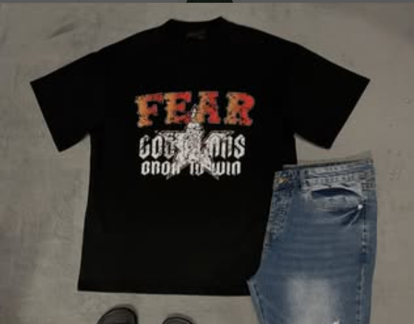 black t-shirt