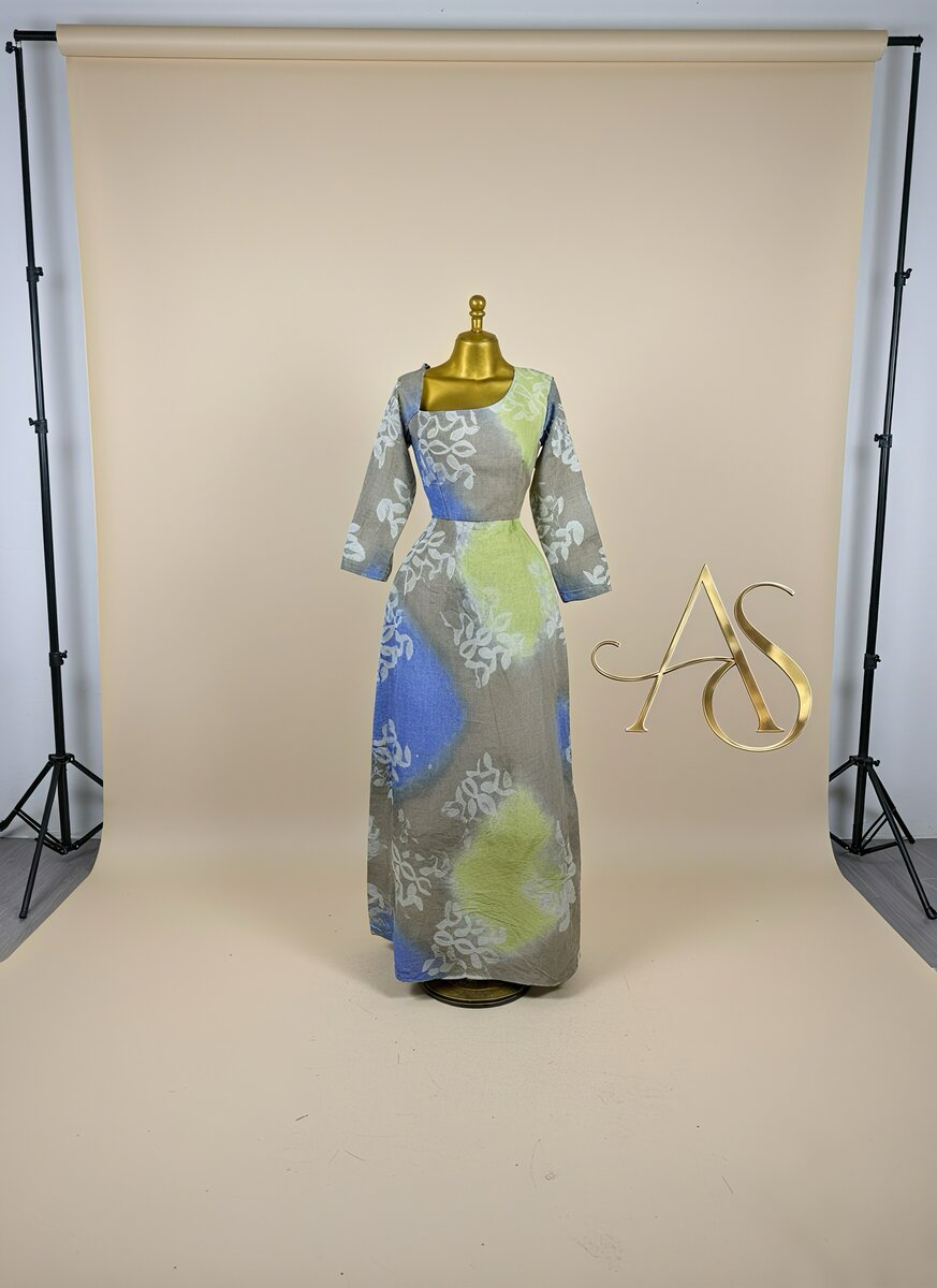 Robe longue imprimée élégante