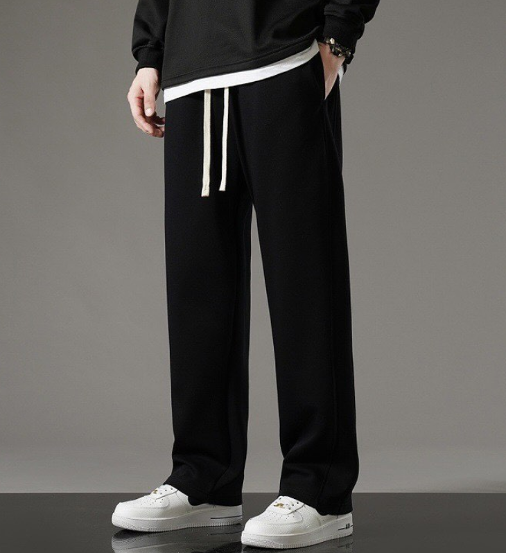 Утепленные штаны черные