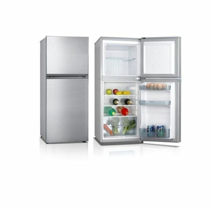 Delron DRF-112 Double Door Refigerator - 112 Litres - Grey