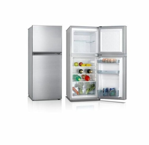 Delron DRF-112 Double Door Refigerator - 112 Litres - Grey