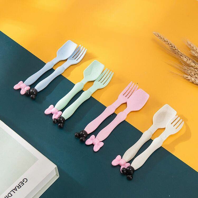 Mickey mouse spoon and fork set