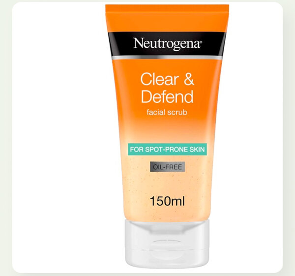 Neutrogena clear & defend facial scrub