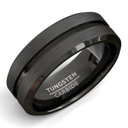 Bague en carbure de tungstène élégante
