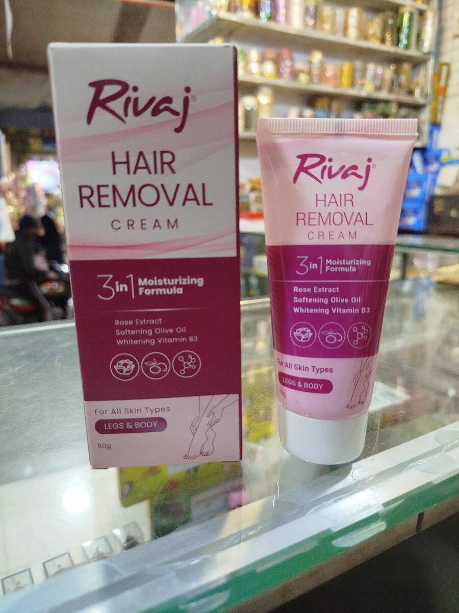 Rivaj Hair Removal Cream 3 in 1 Moisturiser Formula