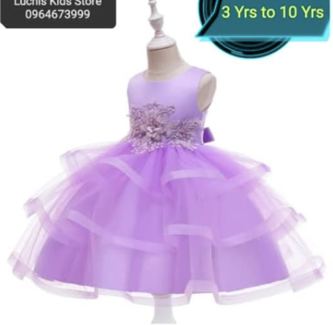 Girls' Purple Ball Gown