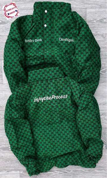 Veste Verte Imperméable Homme