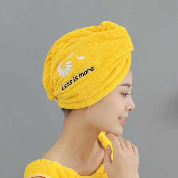 Serviette de cheux pour bain