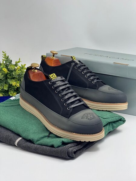 VERSACE GREY AND BLACK