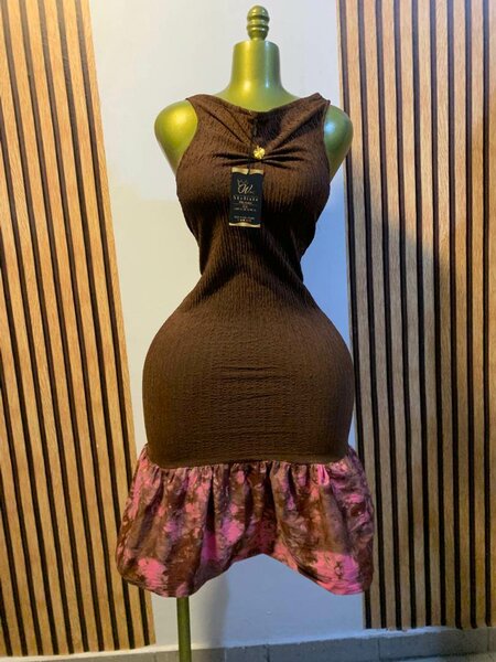 Robe élégante bicolore