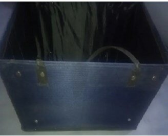 CUSTOMIZE Foldable Storage Cubes Organizer Basket Bin Storage Boxes Storage Container with Handles for Travel Moving Toy Storage Box Rubber-coated waterproof material for durability Wooden flap for smooth, easy opening and closing Spacious design with lar