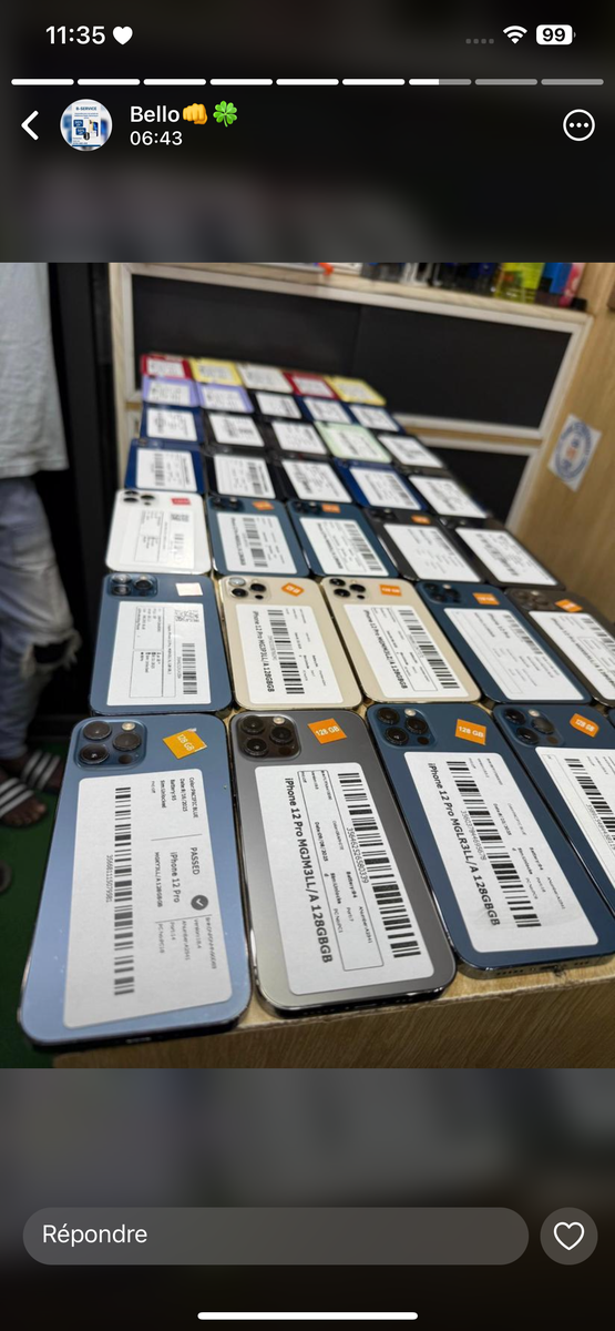 Smartphones dernière génération