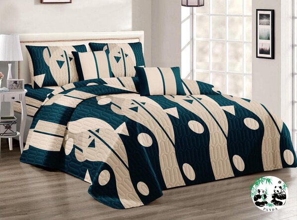 Set for bedroom: bedspread+blanket+pillowcases 2+2