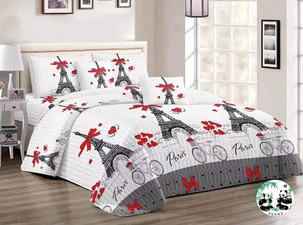 Bedroom set: quilted bedspread+pillowcases 2pcs+2pcs