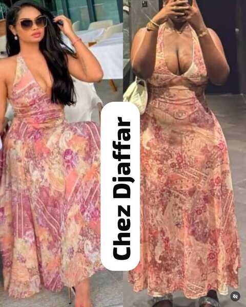 Robe élégante longue fashion