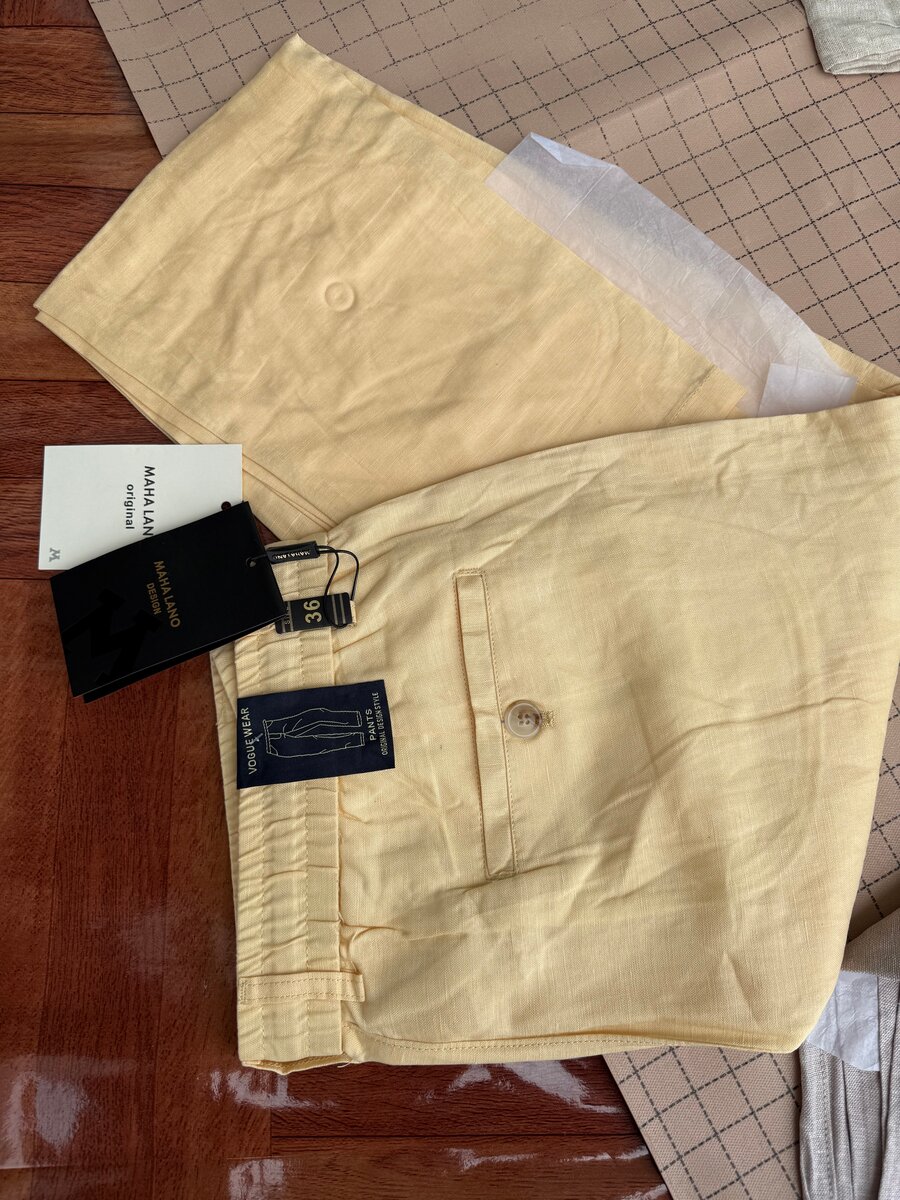 Pantalons en lin légers pour hommes