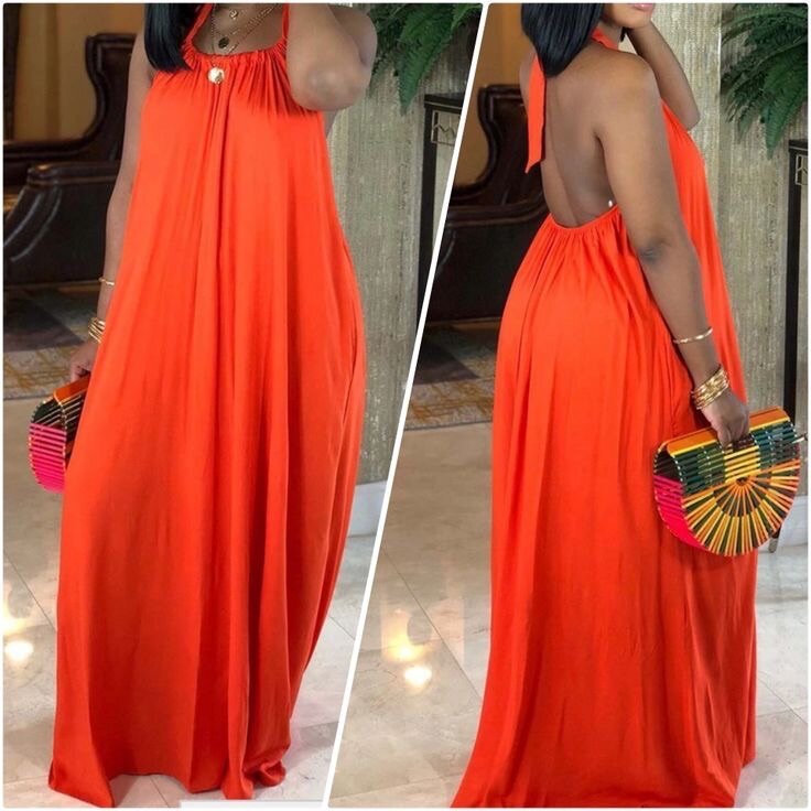 Robe longue dos nu élégante