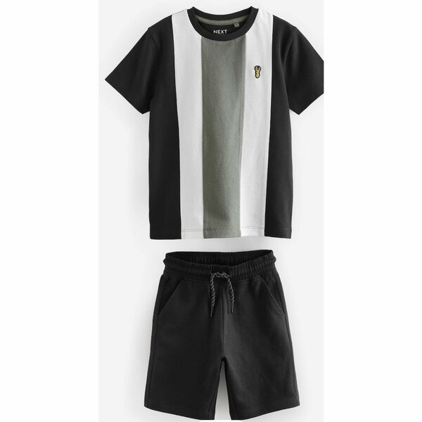 Colourblock T-shirt & Shorts Set