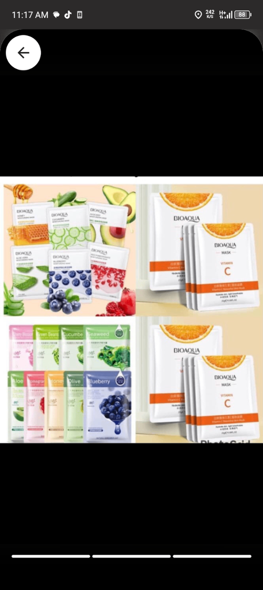 Moisturizing face mask